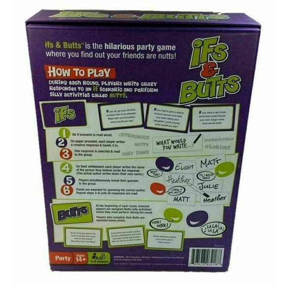Ifs And Butts Party Family Game Toy Age 14 and‎ Up New in Box - Picture 3 of 5